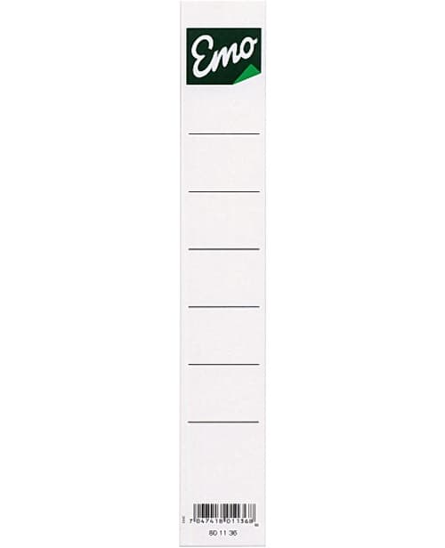 Emo Ryggetikett Smalordner 10st