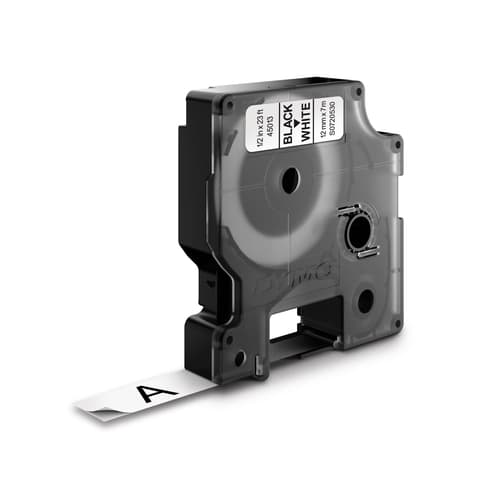 Dymo Tape D1 12mm Musta/valkoinen