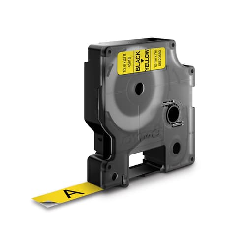Dymo Tape D1 12mm Sort/gul