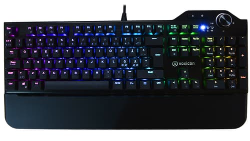 Voxicon Trådad Gamingtangentbord Rgb Kailh Blue Nordisk
