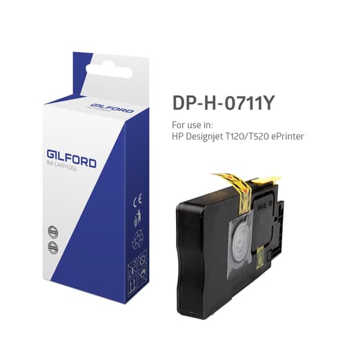 Gilford Blæk Gul 711, 29ml - Dj T120 - Cz132a billede