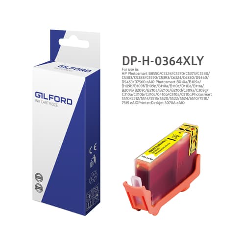 Gilford Blæk Gul No.364xl, 820 Sidor - Cb325ee billede