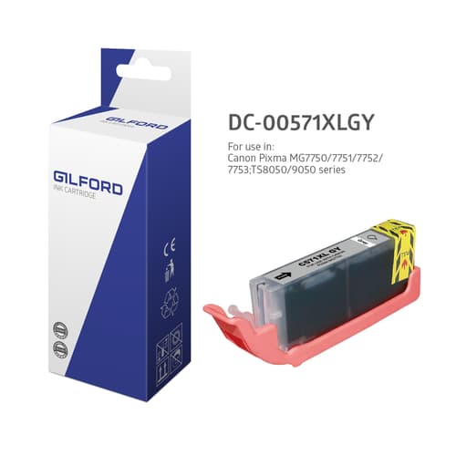 Gilford Blæk Grå Cli-571gy Xl 11ml - 0335c001 billede