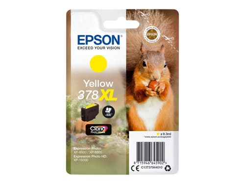Epson Muste Keltainen 9.3ml 378xl - Xp-15000/xp-8500/xp-8505