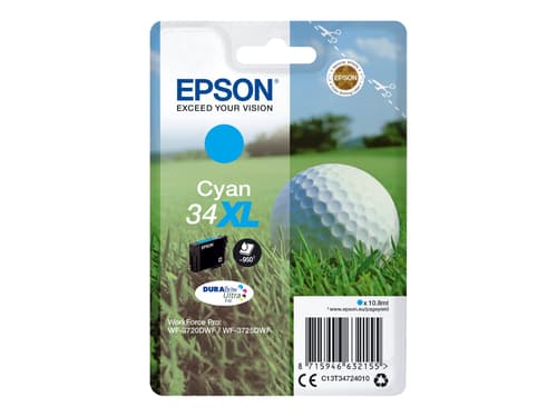 Epson Blæk Cyan 10.8ml 34xl - Wf-3720
