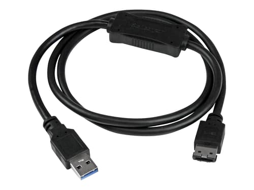 Startech Usb 3.0 To Esata Adapter Cable 0.9m. Usb-a Sort billede