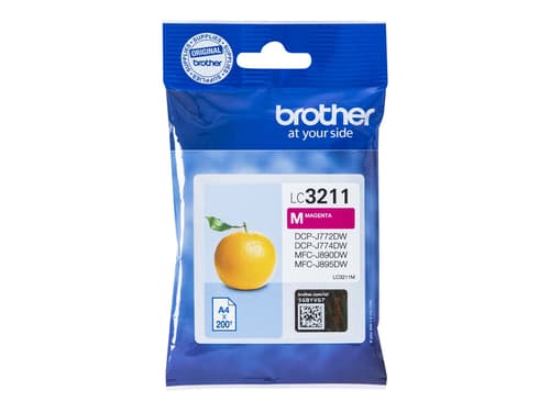 Brother LC-3211M bläckpatroner Original Standardavkastning Magenta