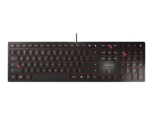 Cherry Kc 6000 Slim Ledningsført Nordisk Tastatur billede