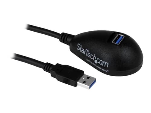 Startech 5 Ft Black Desktop Usb 3.0 Extension Cable 1.5m. Usb-a Usb-a Sort