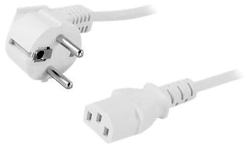 Prokord Strömkabel 5m Cee7/7 C13 Vit