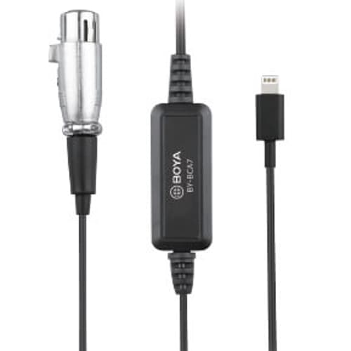 Boya Xlr (female) To Lightning (male) Adapter