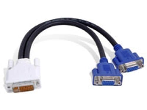 Matrox Adapter Dvi-i 2 X Vga Sort