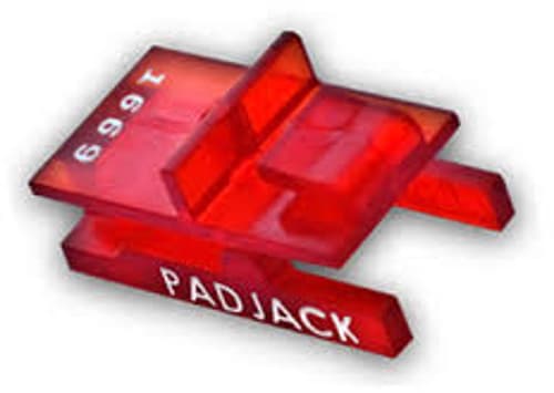 Direktronik Padjack Kabellås Rj45 Röd 100-pack