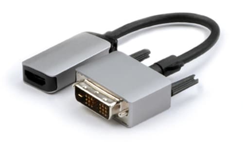 Prokord Video Adapter Premium Dvi-hdmi Dvi-d Hdmi Harmaa, Musta