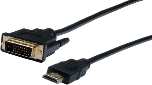Prokord Cable Hdmi - Dvi-d Single Link 1.8m Black 1.8m Hdmi Dvi Sort