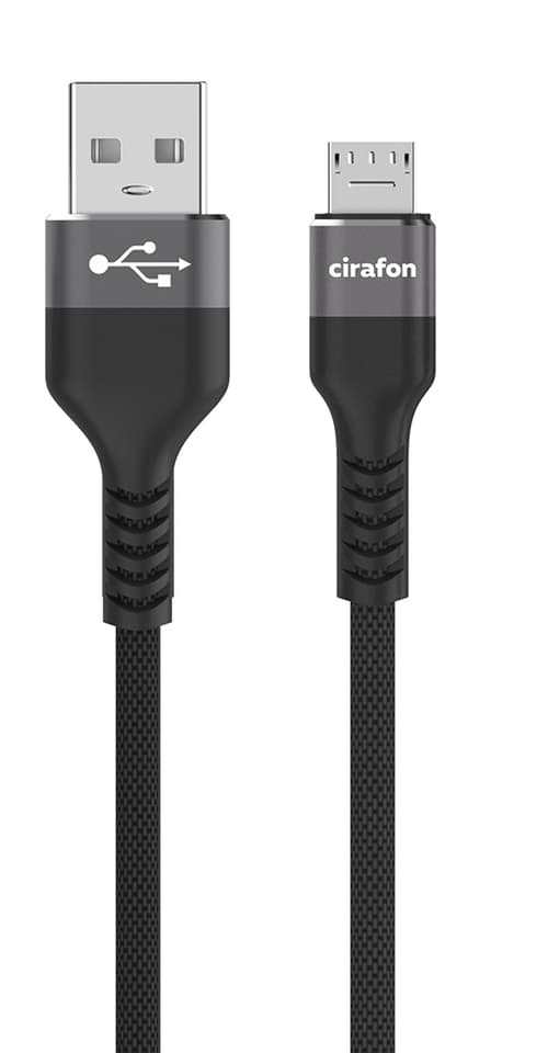 Cirafon Micro Usb-kaapeli 1m Usb-a Micro Usb-b Musta