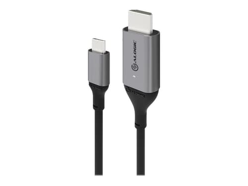 Alogic Ultra 2m Hdmi Usb-c Grå, Sort