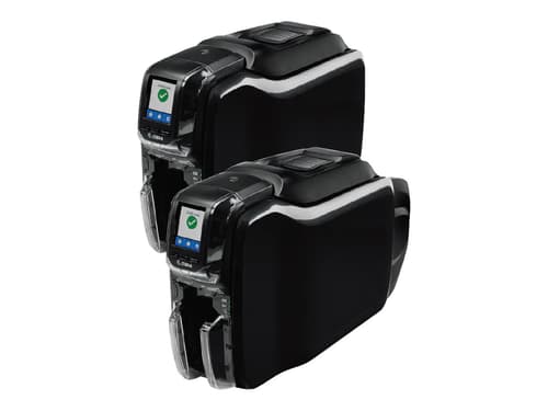 Produktfoto för Zebra ZC350 - Plastkortsskrivare - färg - Duplex - färgsublimering/termisk överföring - CR-80 Card (85.6 x 54 mm) - 300 dpi - upp till 1000 kort per timma (mono)/ upp till 225 kort per timma (färg) - kapacitet: 100 kort - USB 2.0, LAN