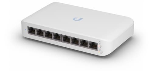 Ubiquiti UniFi Switch Lite USW-Lite-8-POE - Switch - Administreret - 8 x 10/100/1000 (4 PoE+) - desktop, væg-monterbar - PoE+ (52 W)
