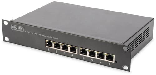 Digitus Dn-80114 8-port Gigabit 10 tommer Switch billede