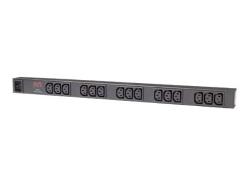 APC Basic Rack PDU Zero U - Strømfordelingsenhed (rackversion) - Vekselstrøm 120/208/230 V - input: IEC 60320 C20 - output-stikforbindelser: 15 (power IEC 60320 C13) - 0U - 2.4 m ledning - sort - for P/N: SMX1500RM2UCNC, SMX2KR2UX145, SMX3KR2UNCX145, SMX750C, SMX750CNC, SMX750CUS