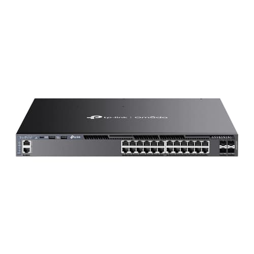 Tp-link Omada Sg6428xhp Verkkokytkin Hallittu L3 Gigabit Ethernet (10/100/1000) Power Over Ethernet -tuki 1u Musta