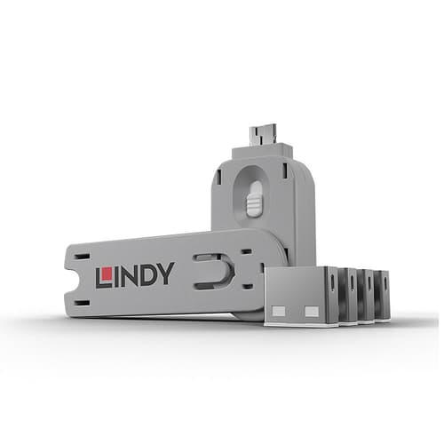 Lindy Port Blocker Usb White 4-pack billede
