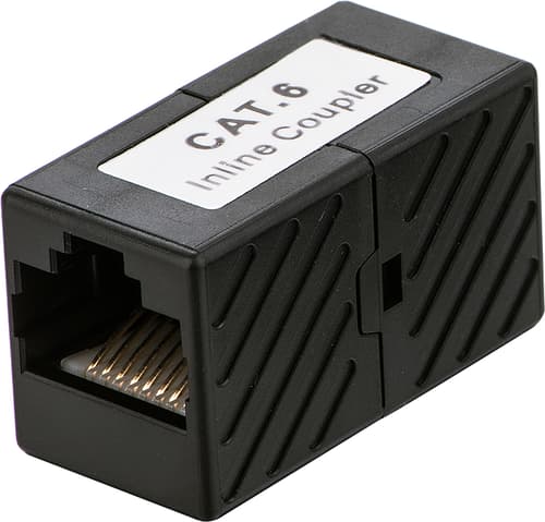 Prokord Adapter Rj45-rj45 F/f 8p Cat6 Rj-45 Cat 6 0.1m Musta