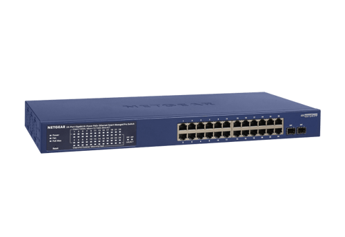 Netgear Gs724tp-300eus Netværksswitch Administreret L2/l3/l4 Gigabit Ethernet (10/100/1000) Strøm Over Ethernet (poe) Blå billede