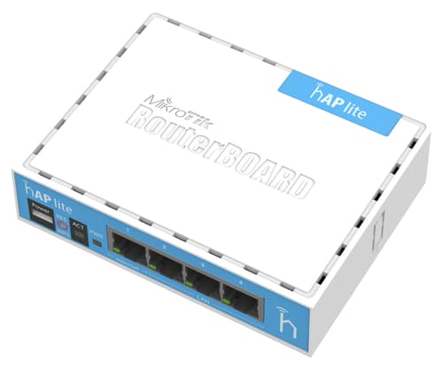MikroTik hAP lite with 650MHz CPU,