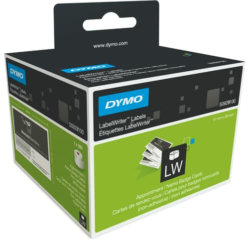 Dymo Ikke-klæbende Møde-/navneskiltskort billede