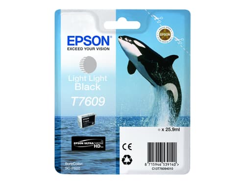 Epson Blæk Ljus Light Sort T7609