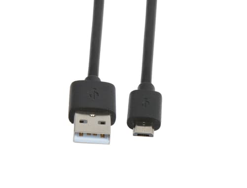 Prokord Usb-kabel 1m. Usb-a Micro Usb-b Sort