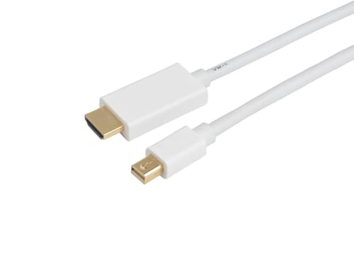 Prokord Hdmi-kabel 3m Mini Displayport Hdmi Vit
