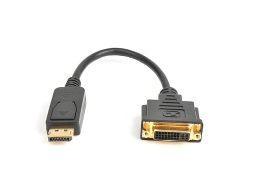 Prokord Displayport Kabel 0.25m. Displayport Dvi Sort