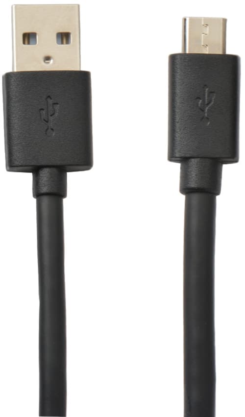 Cirafon Microusb-kabel 1.3m. Micro Usb-b Usb-a Sort
