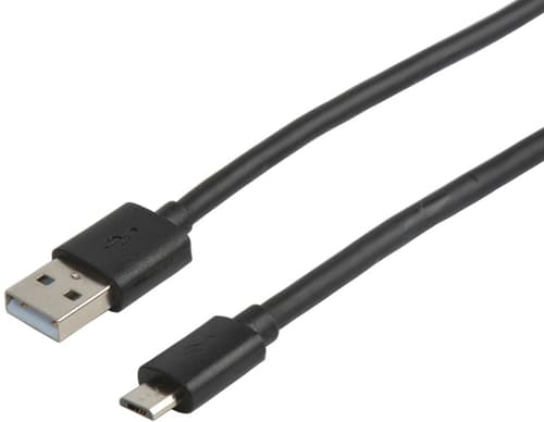 Cirafon Usb-kabel Micro Usb 2m - Sort 2m Micro Usb-a Usb-a Svart