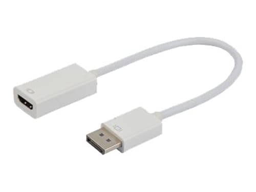 Prokord Hdmi Adapter 0.2m. Displayport Hdmi Hvid