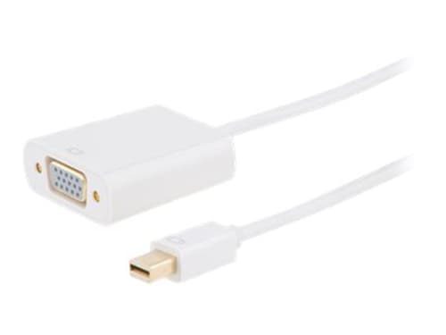 Prokord Displayport -kaapeli 1m Mini Displayport Vga Valkoinen