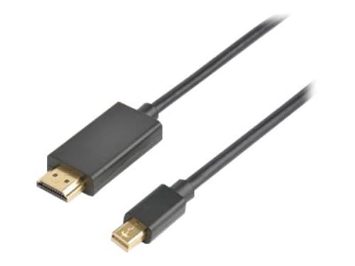 Prokord Hdmi-kabel 2m. Mini Displayport Hdmi Sort