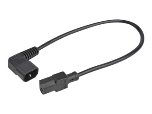 Prokord Forlængerkabel Til Strøm 0.5m. C14 C13 Sort