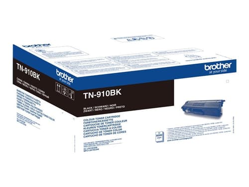 Toner til printer - Brother TN-910BK sort, 9.000 sider