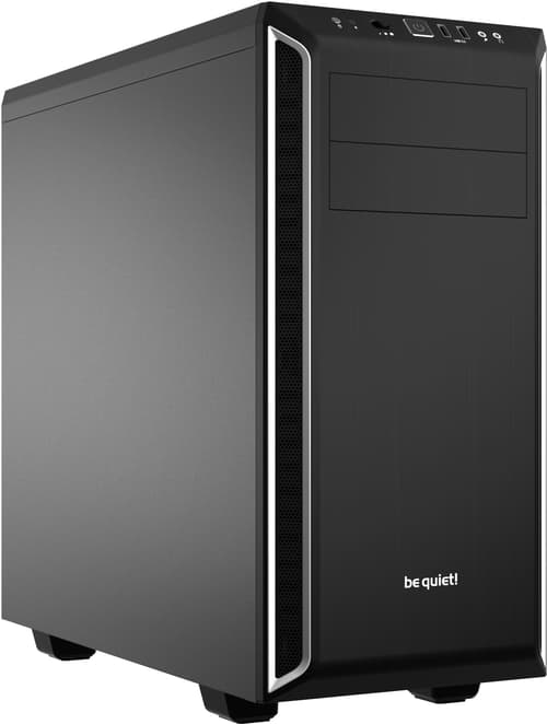 be quiet! Pure Base 600 - Miditower - ATX - inget nätaggregat - USB/ljud - Svart/silver - (inkl. 2 x Pure Wings 2 fläktar)
