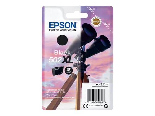 Epson Muste Musta 502xl - Xp-5100/5105/wf-2860/2865