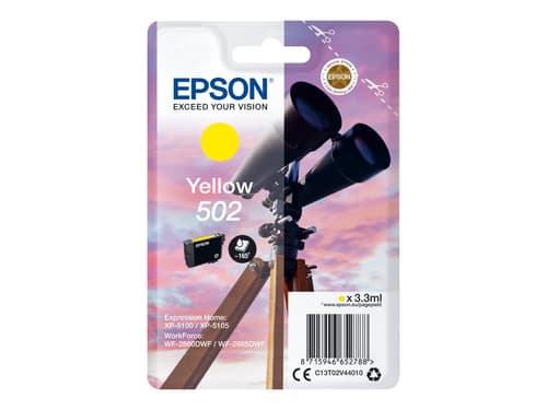 Epson Muste Keltainen 502 - Xp-5100/5105/wf-2860/2865