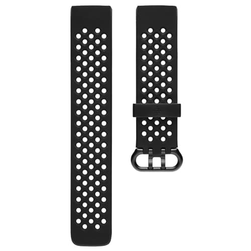 Fitbit Sportsarmbånd Sort Large - Charge 3