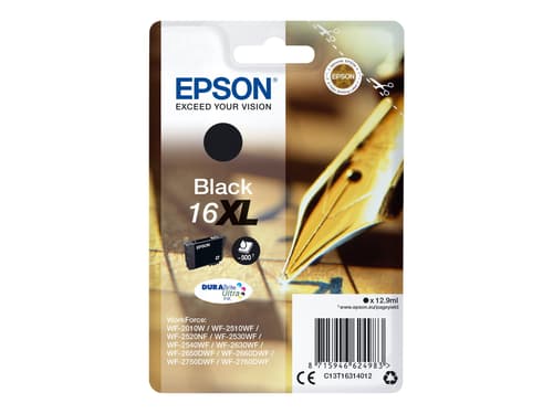 Epson Muste Musta Xl T1631 - Wf-2530wf/wf-2660dwf