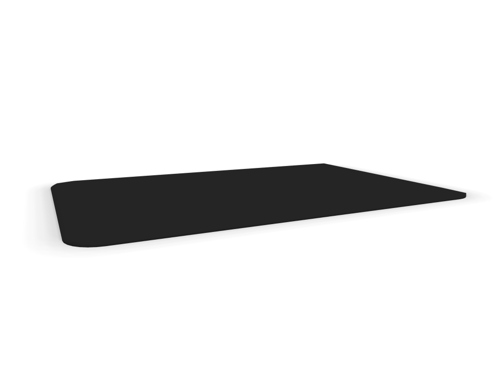 Götessons Standzon Ergonominen Seisomamatto 770x510mm Musta