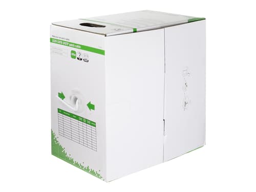 DELTACO U/UTP Cat6 Patch Cable, LSZH, 305m box, white