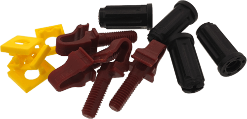 Direktronik Rackstuds V2 Red/brown 20-pack